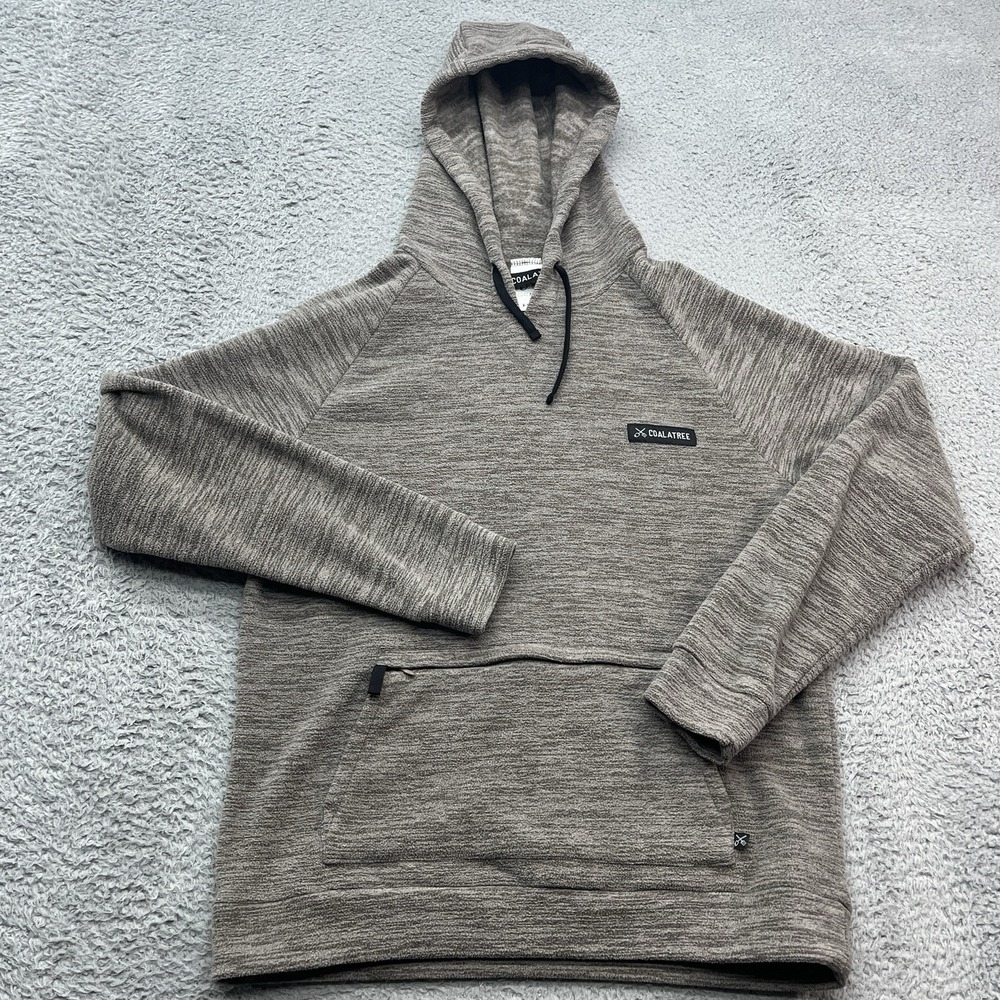 Coalatree Evolution Hoodie Unisex XS Oatmeal Brown Eco-Minded Soft Fleece